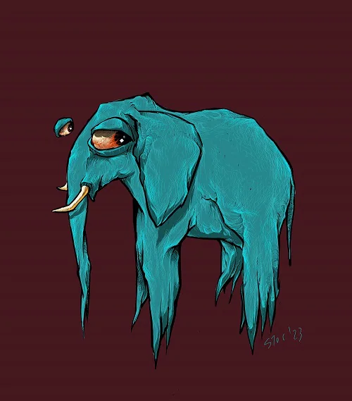 Elfefant — artwork from the B2BW collection